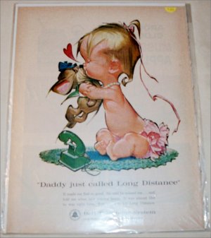 Bell Telephone Baby & Kitten ad