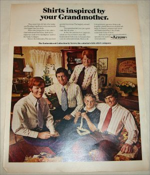 1971 Arrow Shirt Grandmother ad