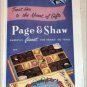1958 Page & Shaw Par Excellence Chocolates Mothers Day ad