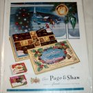 1957 Page & Shaw Par Excellence Chocolates Christmas ad