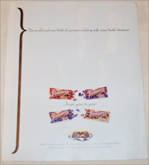 1999 Nestle's Treasures Chocolates ad