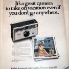 1968 Kodak Instamatic 104 Camera Vacation ad