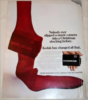 1968 Kodak Instamatic M12 Movie Camera Christmas ad