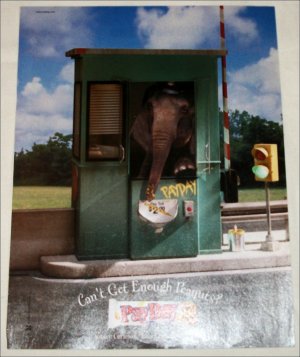 1999 Payday Candy Bar Tollbooth ad