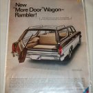 1966 American Motors Rambler Classic 770 CC 4 dr stationwagon car ad tan