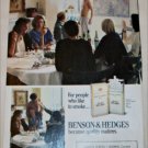 1988 Benson & Hedges 100's Cigarette ad
