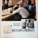 1989 Benson & Hedges 100's Cigarette ad