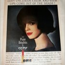 1962 Coty Pure Brights Lipstick ad
