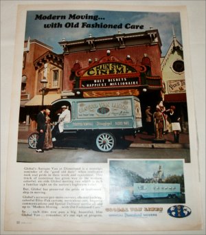 1967 Global Van Lines Disneyland ad