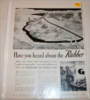1941 Goodyear Company Rubber Railroad ad
