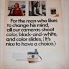 1970 Kodak Instamatic 124 Camera and Color Slides ad
