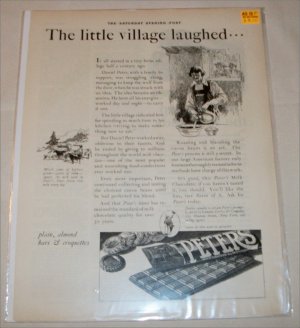 1923 Peters Candy Bar ad
