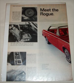 1966 American Motors Rambler American Rogue 2 dr ht car ad