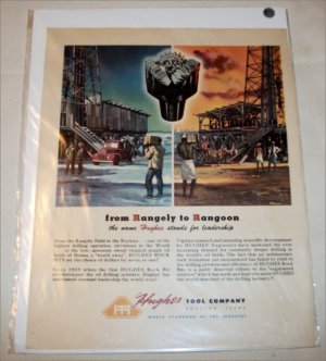Hughes Tool Company Rangely To Rangoon ad