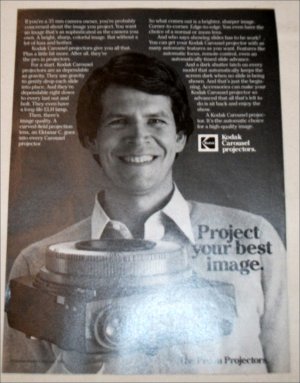 1981 Kodak Carousel Projector ad