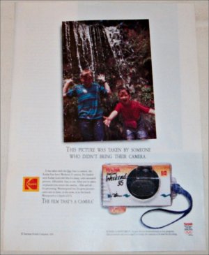 1991 Kodak Fun Saver Weekend 35 Camera ad