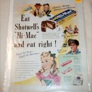 1947 Shotwell's Hi-Mac Candy Bar ad