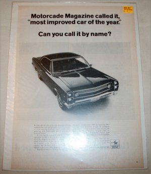 1967 American Motors Ambassador DPL 2 dr ht car ad