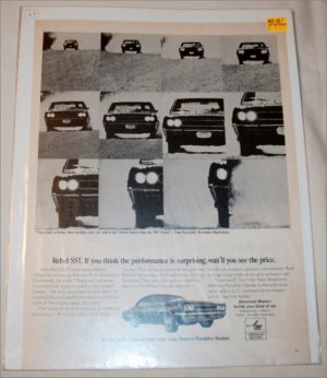1967 American Motors Rebel SST 2 dr ht car ad b&w