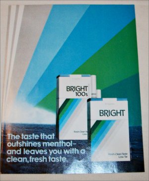 1983 Bright Cigarette ad