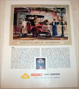 Hughes Tool Company Harness Oil & Gasolene ad