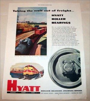 1954 Hyatt Roller Bearings ad