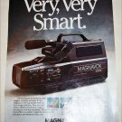 1989 Magnavox VHS Camcorder ad