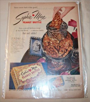 Sophie Mae Peanut Brittle Candy ad
