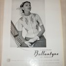 1953 Ballantyne Cashmere ad from Great Britain
