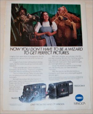 1985 Minolta Autofocus Compact Cameras ad
