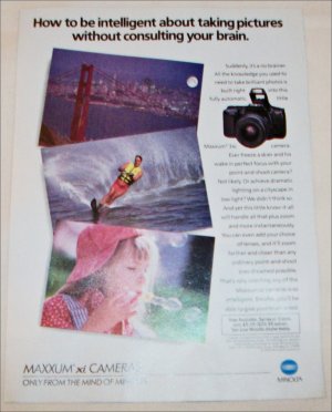 1992 Minolta Maxxum 3xi Camera ad