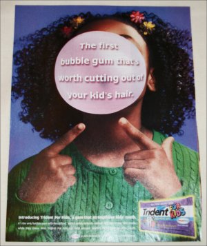 2000 Trident Advantage Gum ad green sweater
