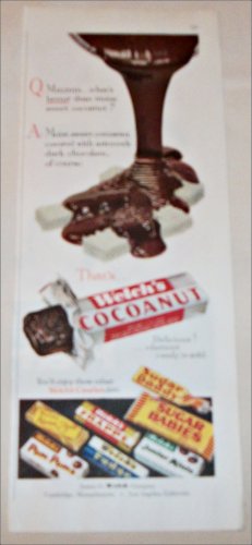 1956 Welch's Cocoanut Candy Bar ad