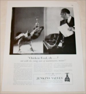Jenkins Valves Chicken Feed ad