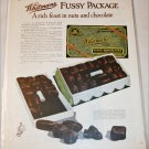 1925 Whitman's Fussy Chocolates ad