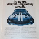 1968 American Motors AMX car ad