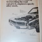 1968 Steel ad featuring American Motors Javelin SST