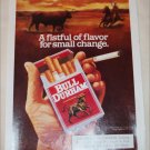 1991 Bull Durham Cigarette ad
