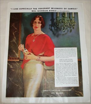 1934 Camel Cigarette ad