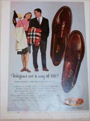 1964 Bass Shoes ad