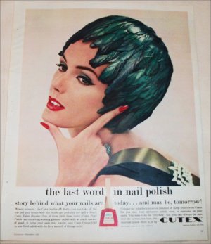 1958 Cutex Nail Polish ad
