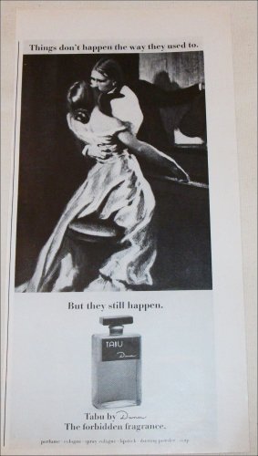 1969 Dana Tabu Fragrance ad