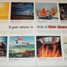 1956 Kaiser Aluminum 9 Reasons ad
