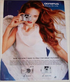 2000 Olympus I Zoom75 & I Zoom2000 Cameras ad
