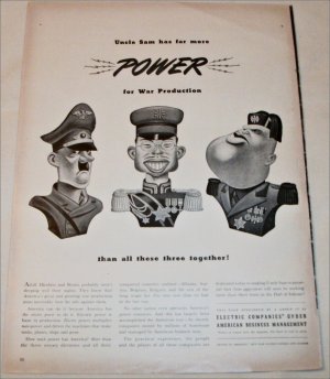 1942 Electric Companies Power ad