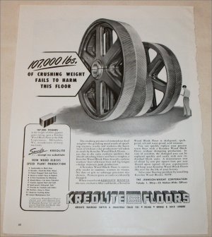 1948 Kreolite Wood Block Floors ad