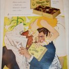 1963 Whitman's Sampler Chocolates Couple ad