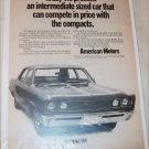 1969 American Motors Rebel 4 dr sedan car ad #1