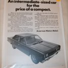 1969 American Motors Rebel 4 dr sedan car ad #2