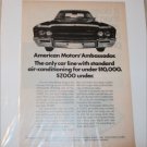 1969 American Motors Ambassador Car ad